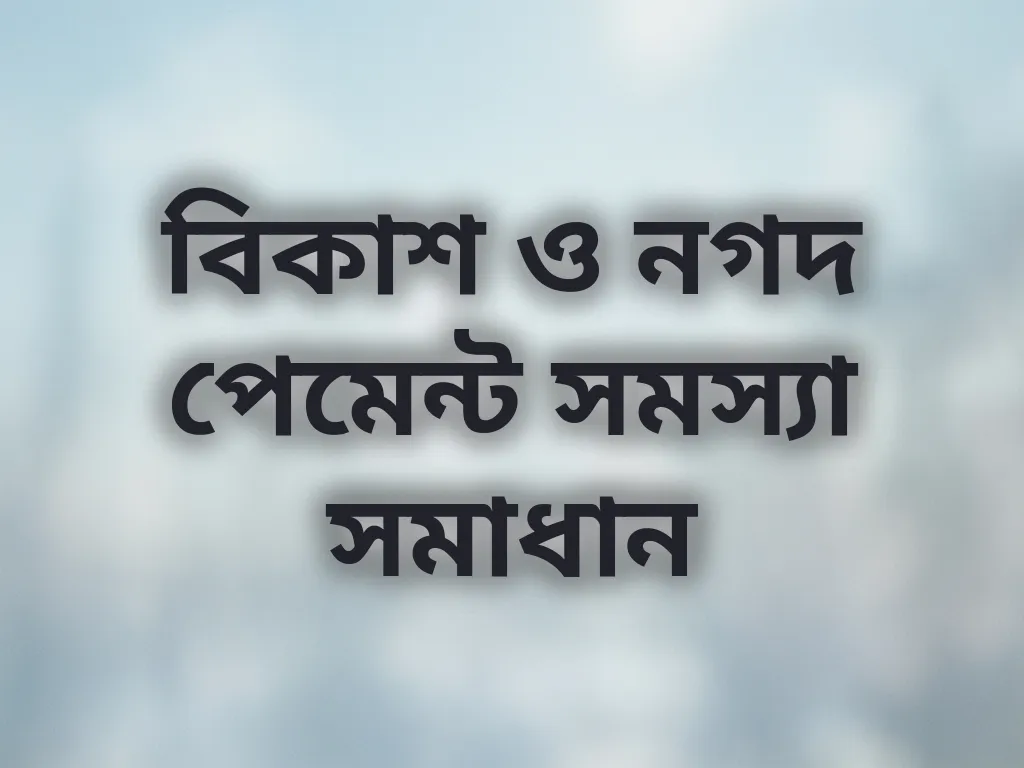 পেমেন্ট সমস্যা